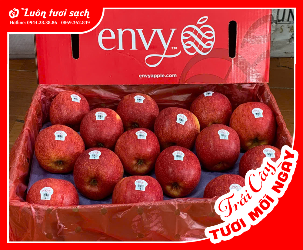 Táo Envy NZ sz 30 nguyên thùng 10 kg